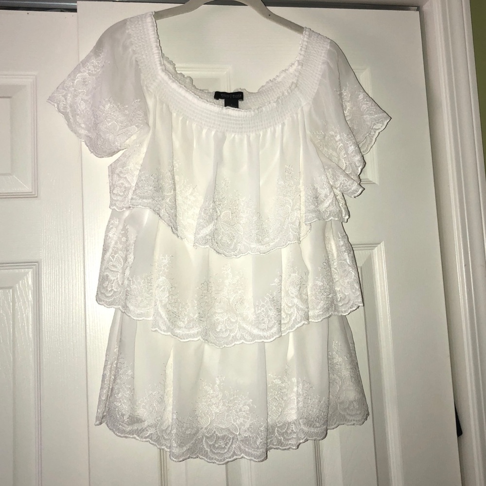 White Off Shoulder Top